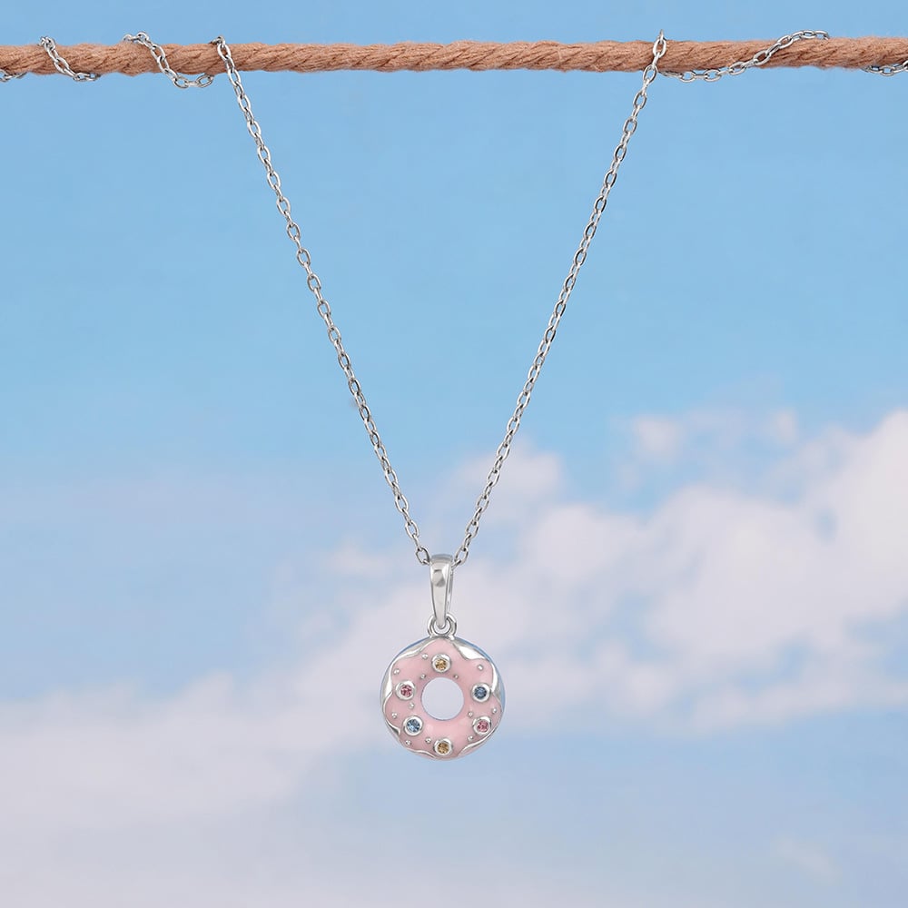 Sprinkled Joy Silver Pendant