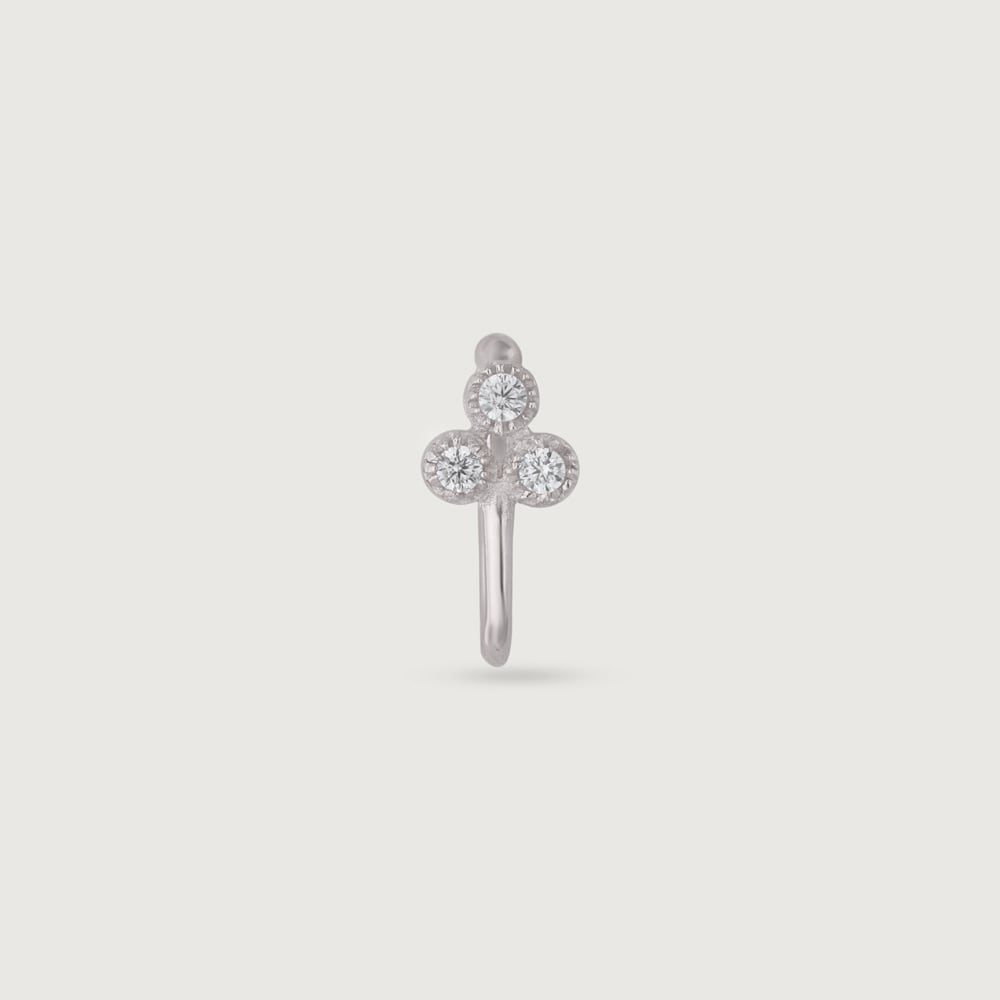 Chic Trio Silver Nose Pin,,hi-res thumbnail 4