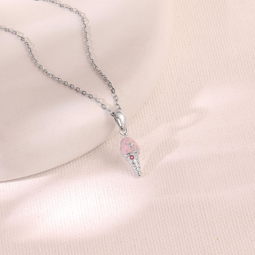 Playful Scoop Silver Pendant