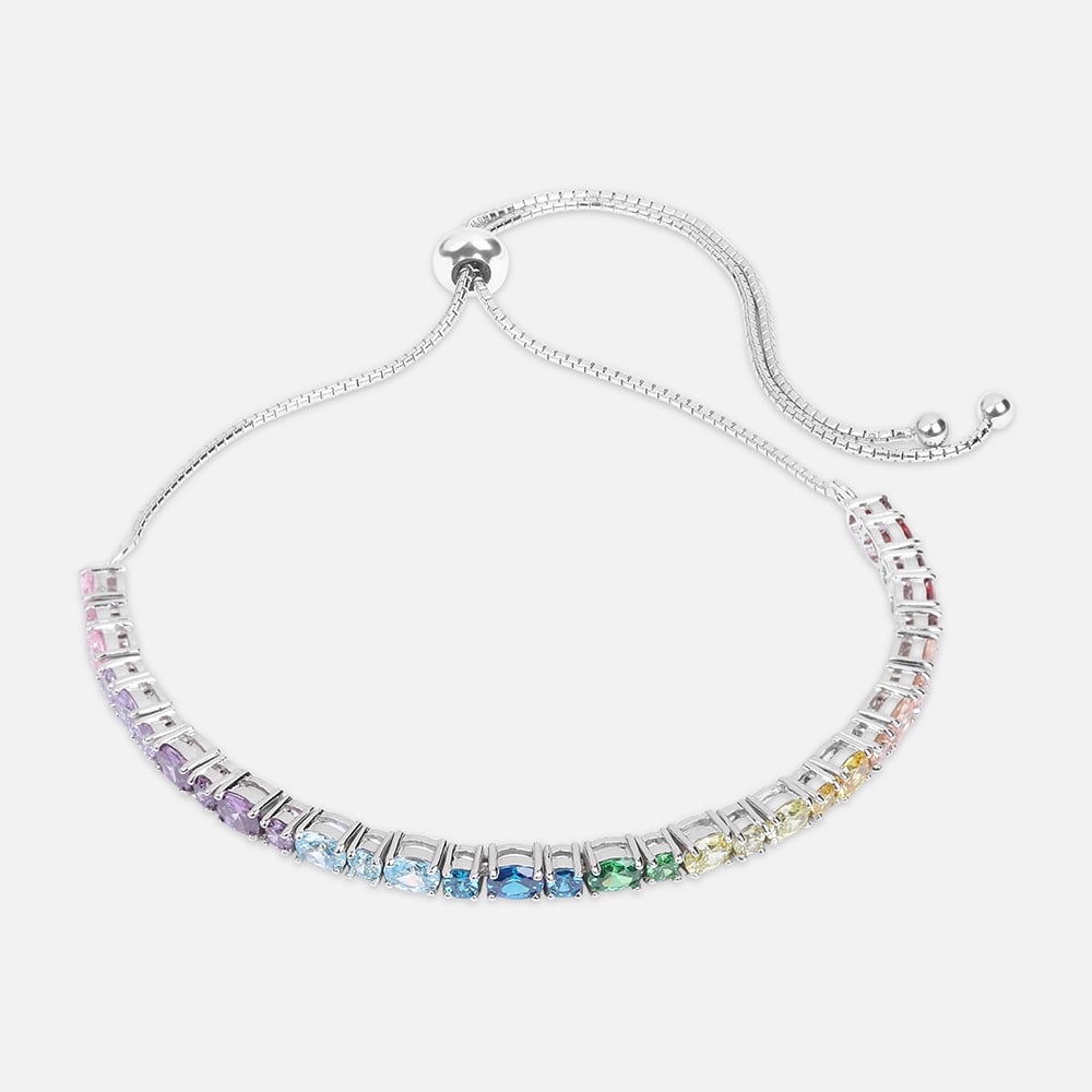 Rainbow Radiance Silver Bracelet,,hi-res thumbnail 3