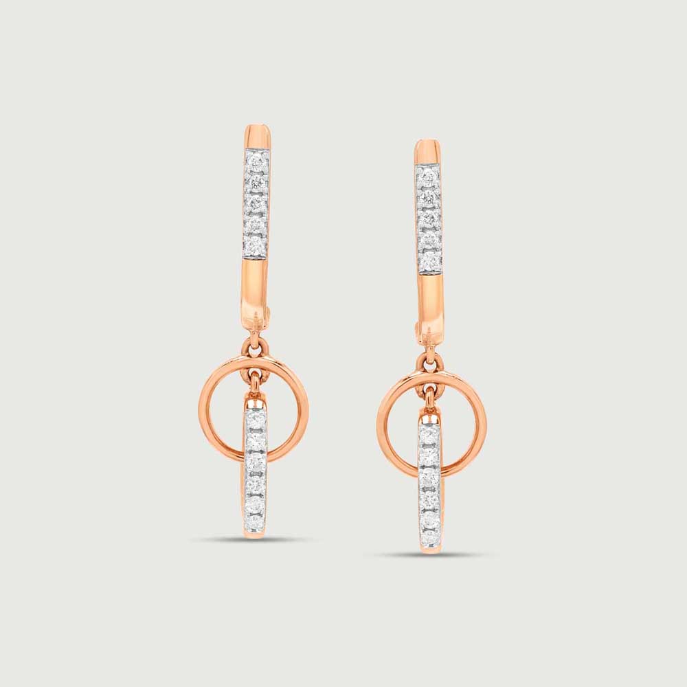 Looped Spark Diamond Drop Earrings,,hi-res thumbnail 3