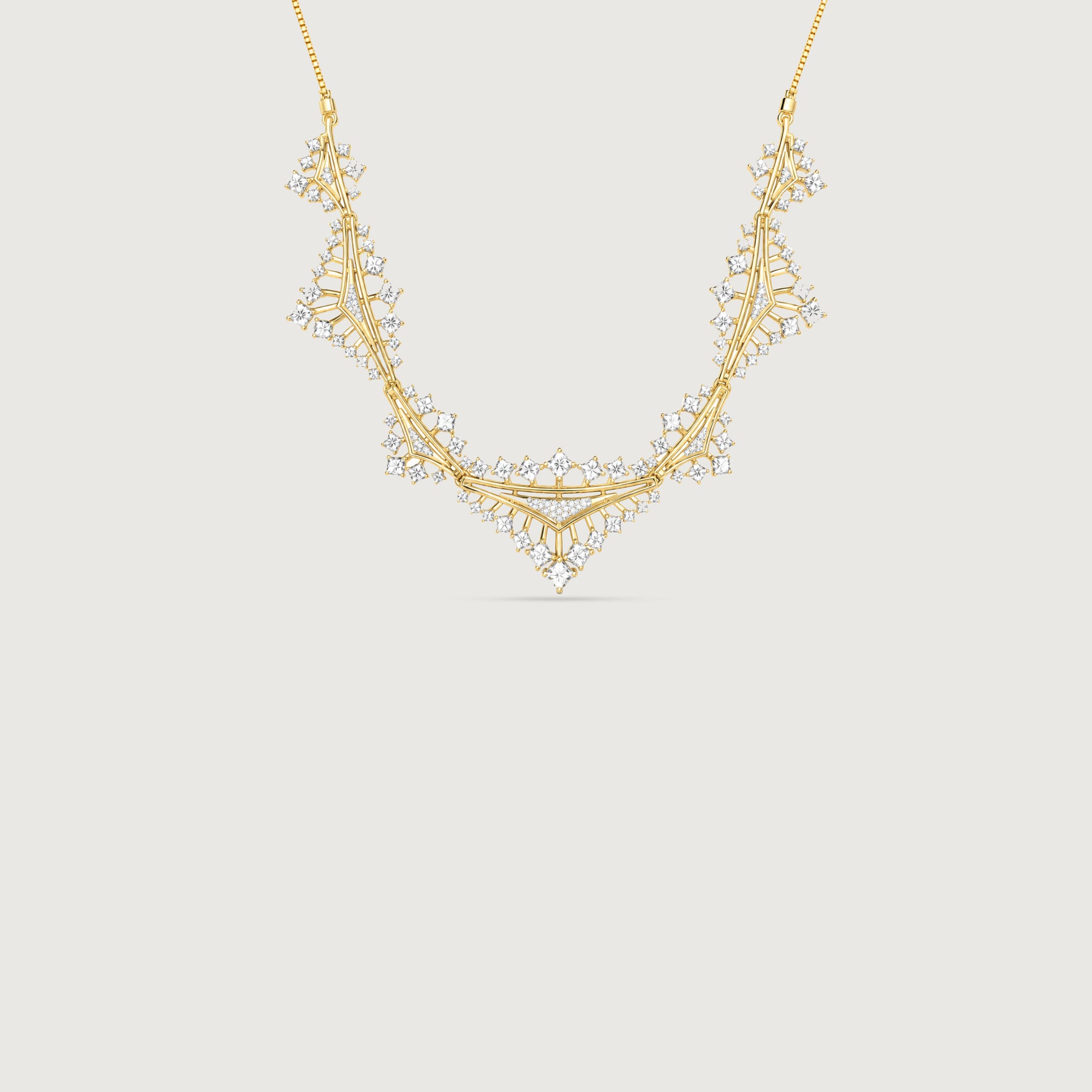 Radiant Rhythm Diamond Necklace