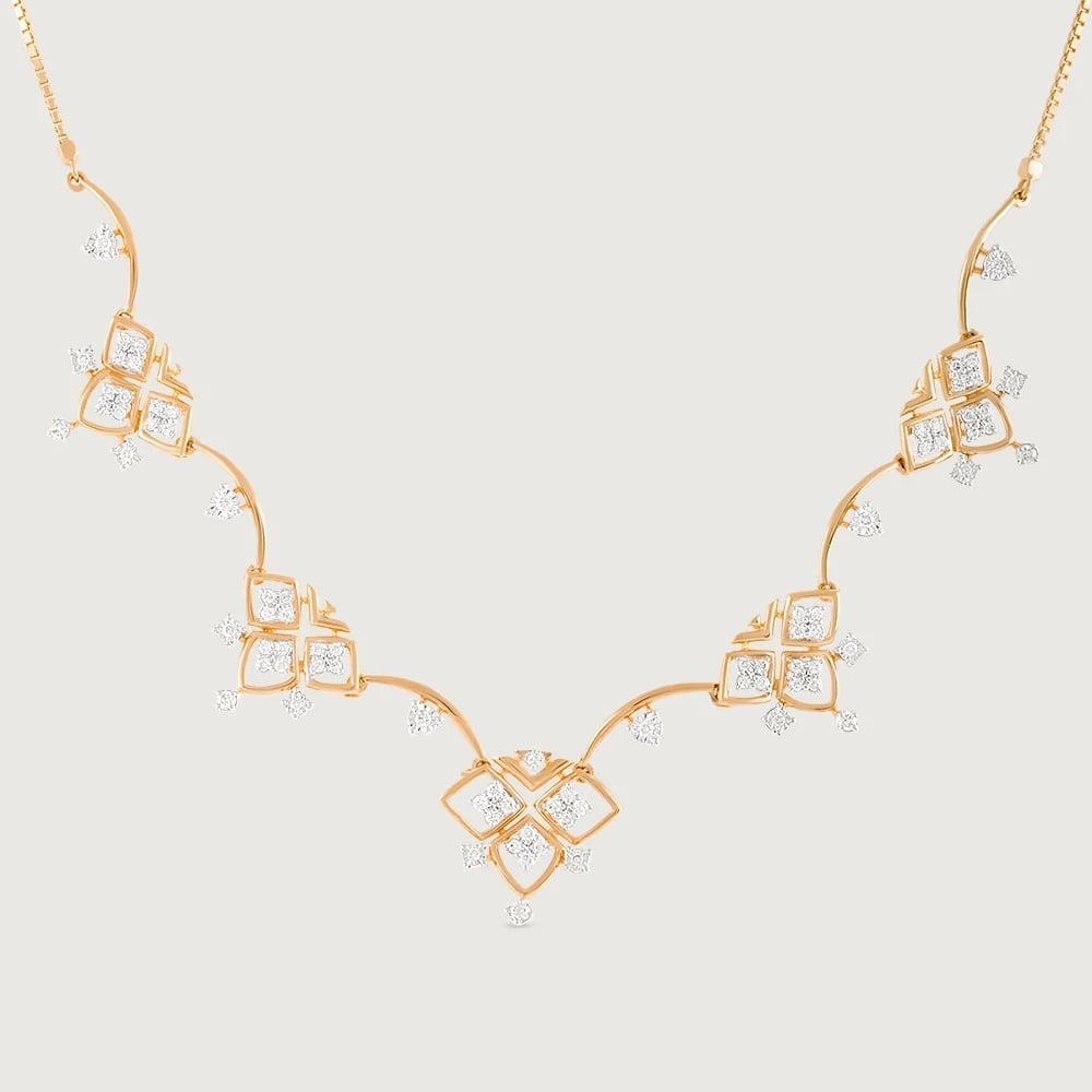 Lippan Luster Gold & Diamond Necklace