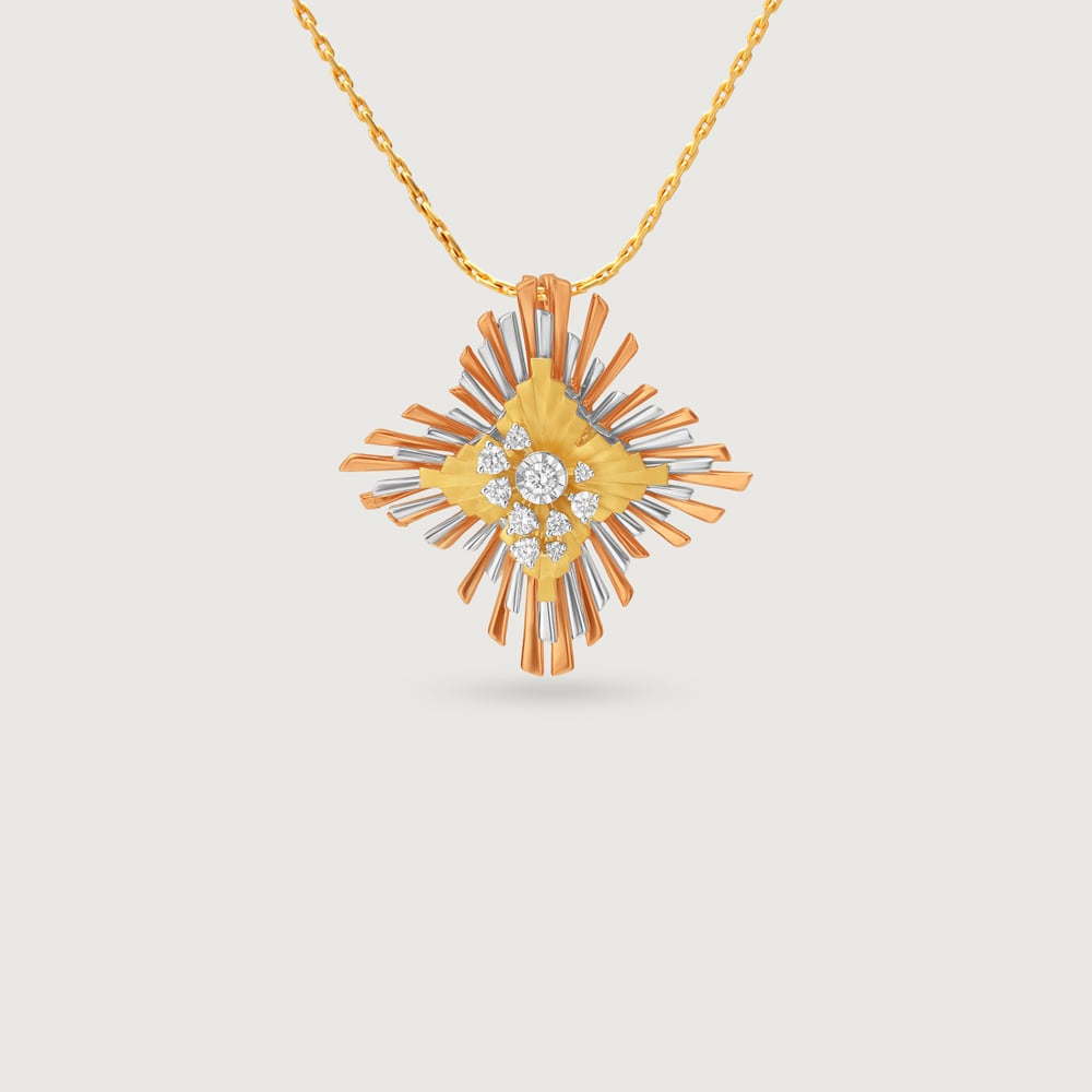 Radiant Bloom Diamond Pendant,,hi-res thumbnail 3