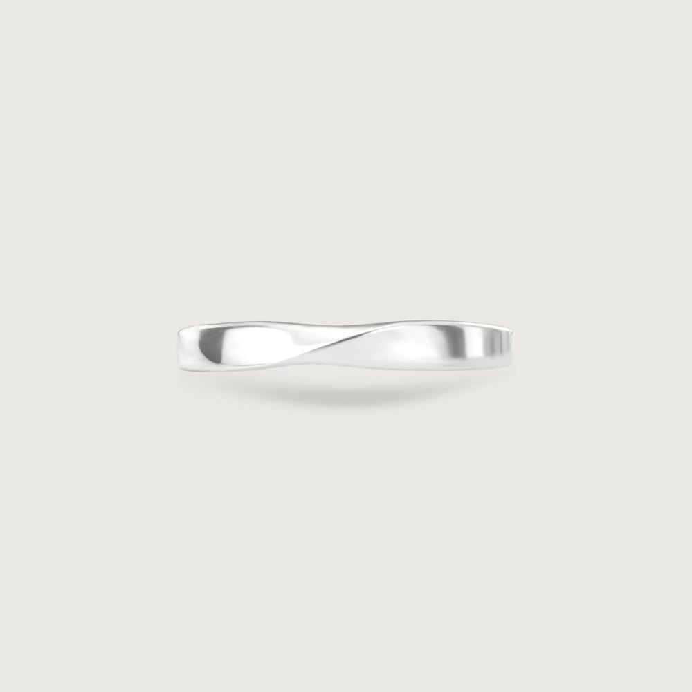 Twisted Plain Silver Ring,,hi-res thumbnail 4