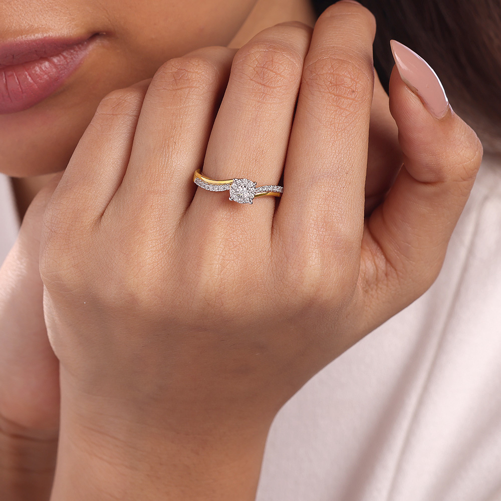 Forever Linked Gold & Diamond Ring,,hi-res thumbnail 2