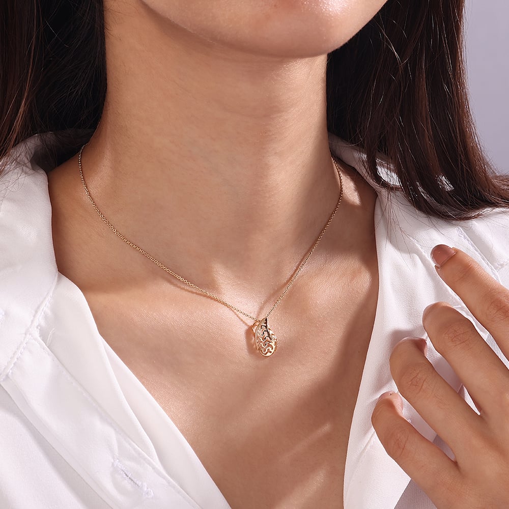 14KT Gleaming Harvest Gold Pendant,,hi-res thumbnail 2