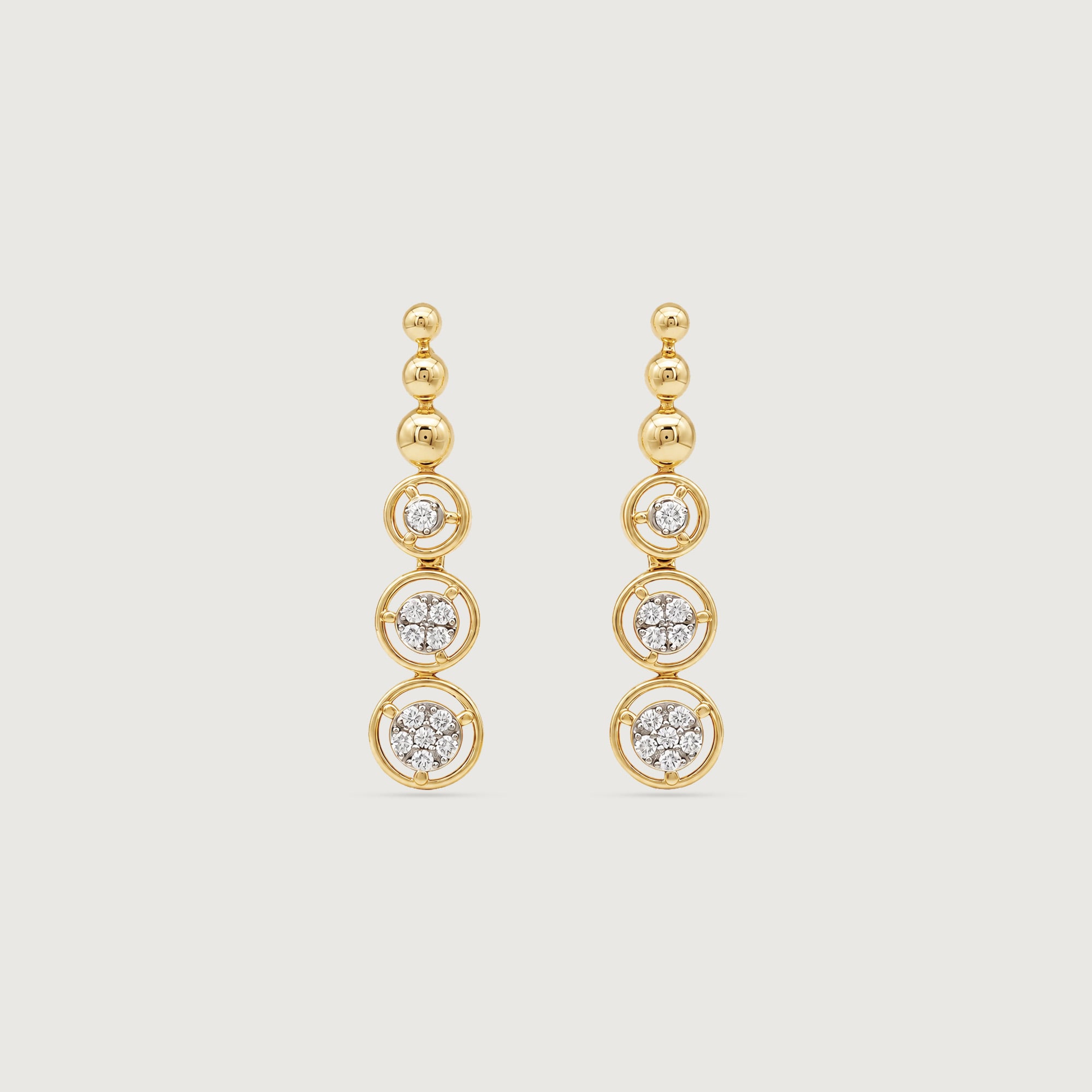 Poised Orbit Diamond Drop Earrings,,hi-res thumbnail 3