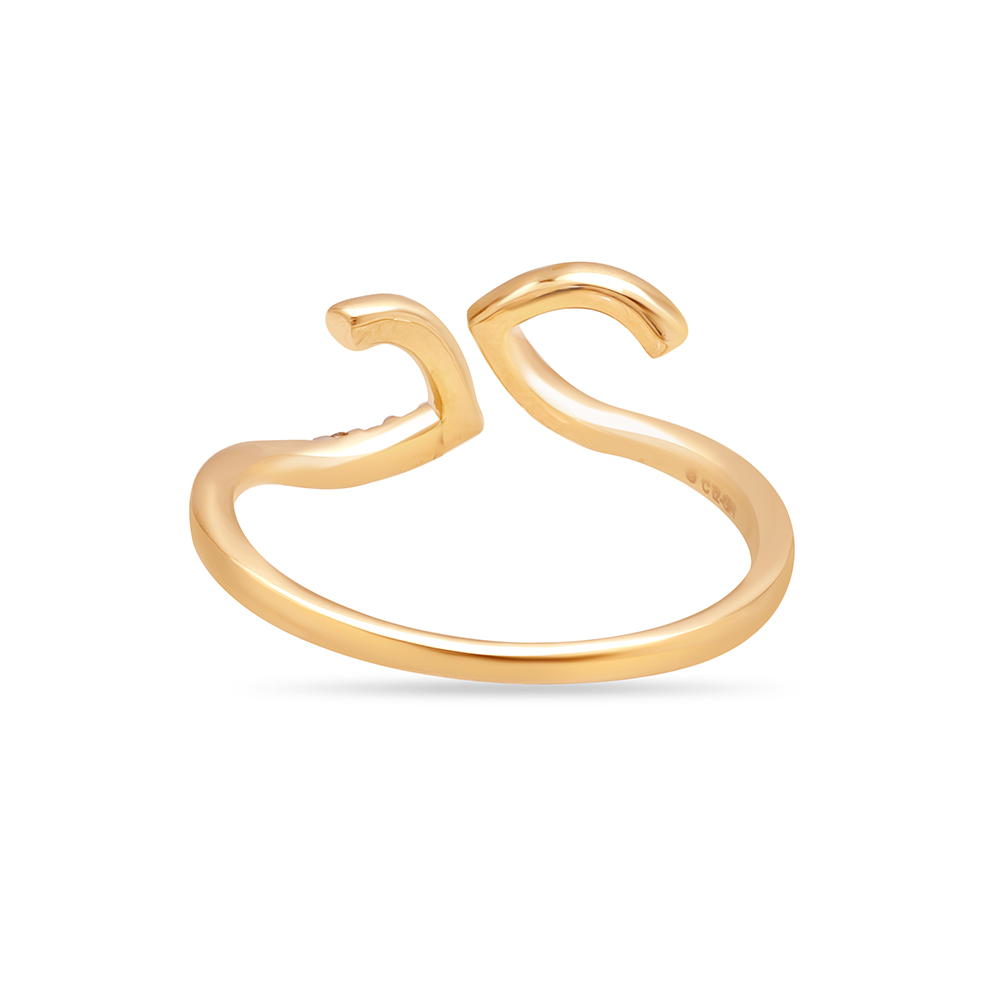 14KT Yellow Gold Disjointed Charm Diamond Ring,,hi-res thumbnail 4