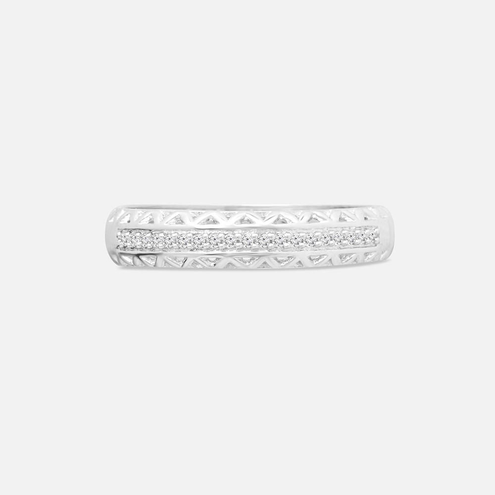 Classic Textured Silver Ring,,hi-res thumbnail 3