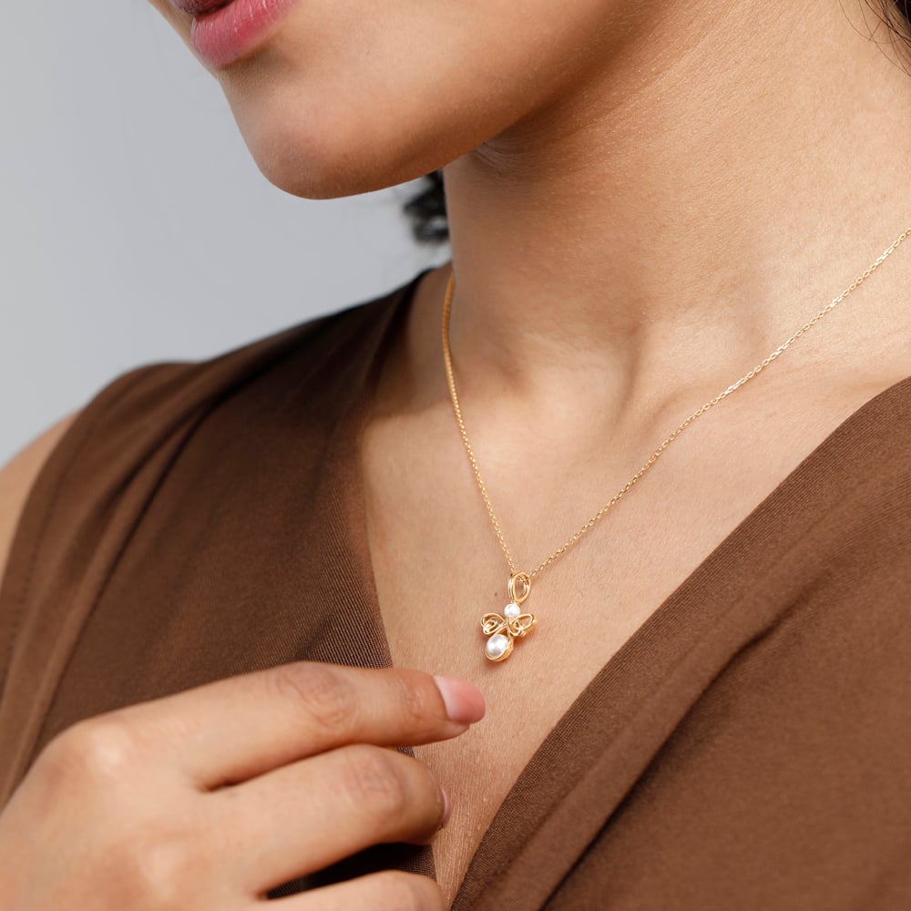 Curve Chic Pearl Pendant,,hi-res thumbnail 2