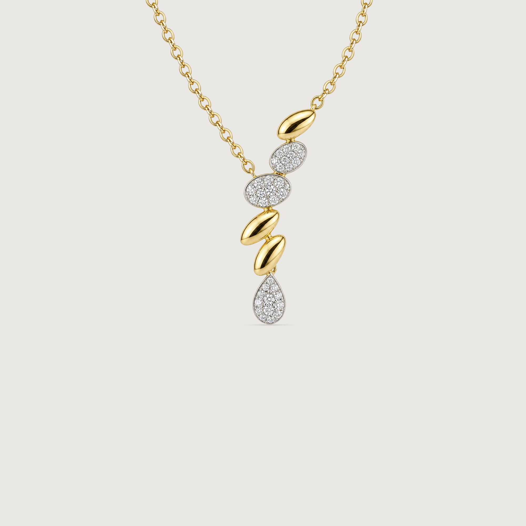 Cascading Rhythm Diamond Necklace