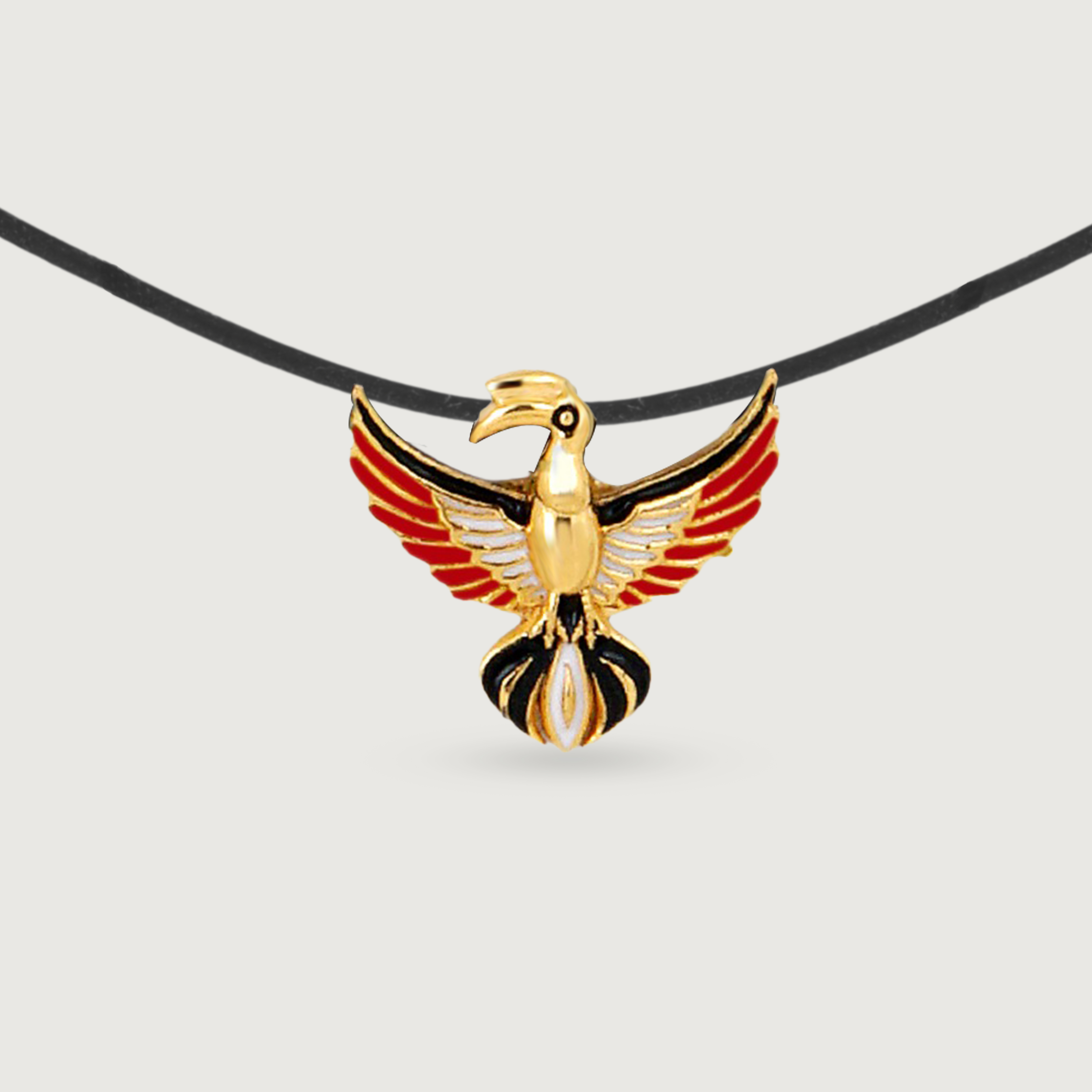 Hornbill Flair Silver Necklace,,hi-res thumbnail 2
