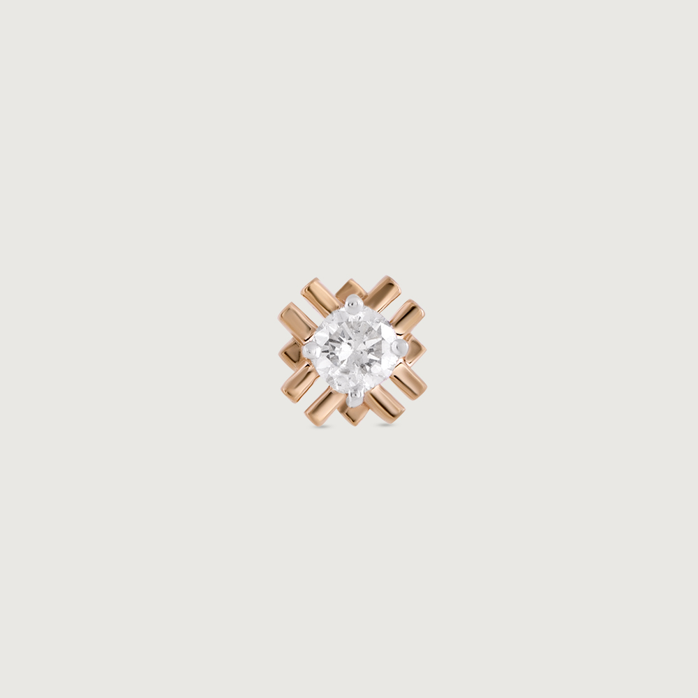 Radiant Ray Gold and Diamond Nose Pin,,hi-res thumbnail 3