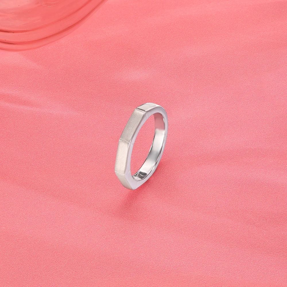 Dual Band Silver Ring