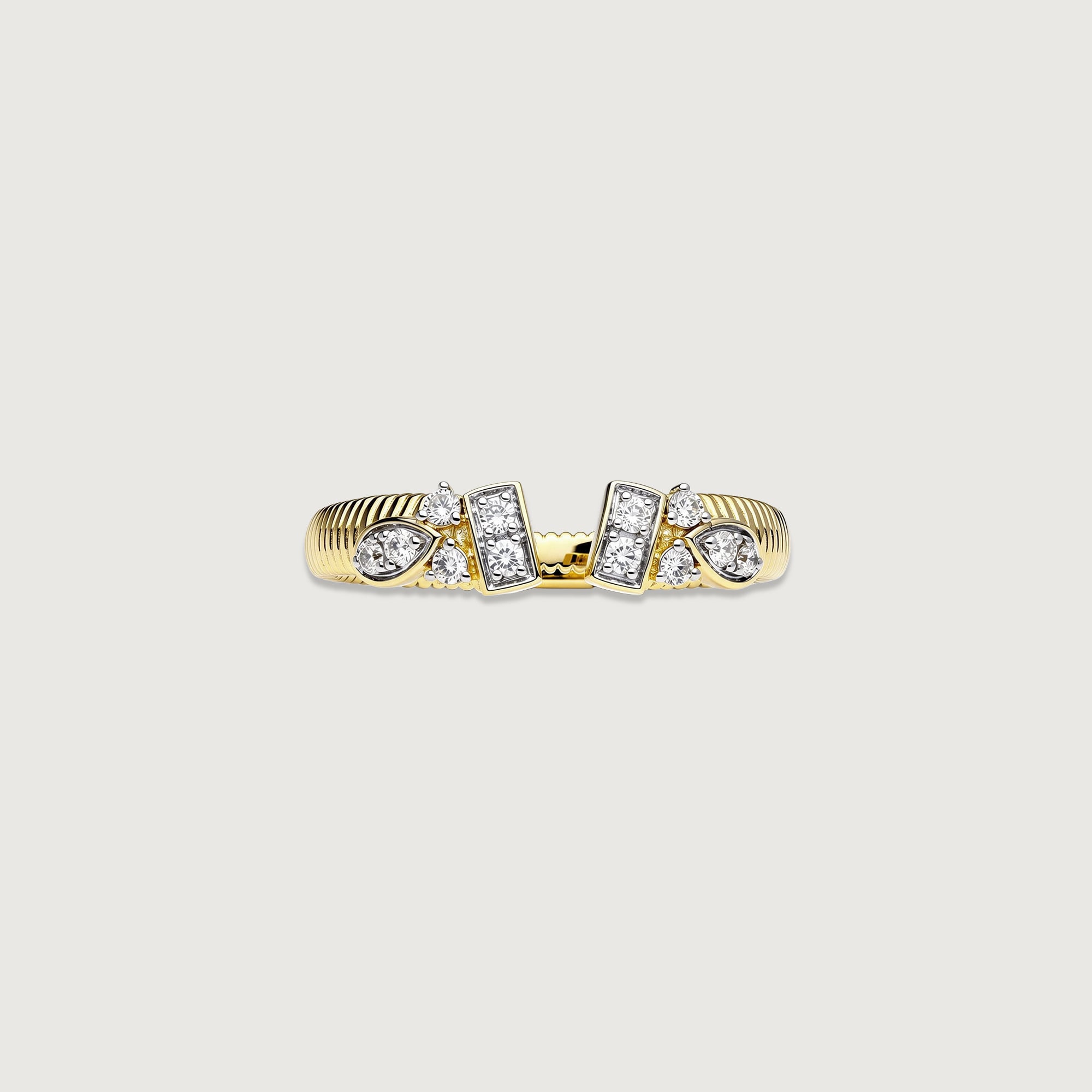 Playful Poise Diamond Ring