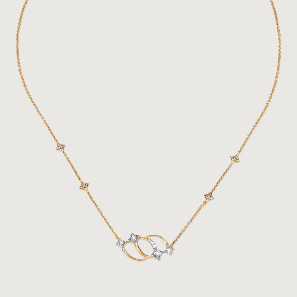 Meteor Charm 14KT Diamond Pendant with Chain,,hi-res thumbnail 3