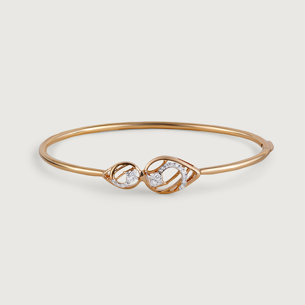 Beal Glam Gold and Diamond Bangle,,hi-res thumbnail 3