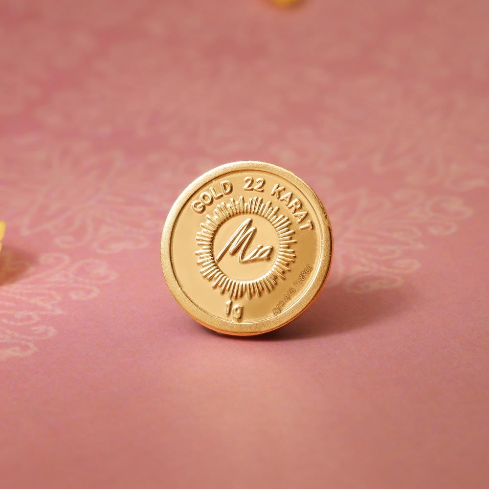1 GM 22 Karat Stunning Lotus Gold Coin,,hi-res thumbnail 2