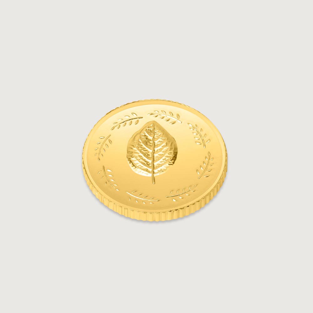 5 GM 24 Karat Tulsi Gold Coin,,hi-res thumbnail 4