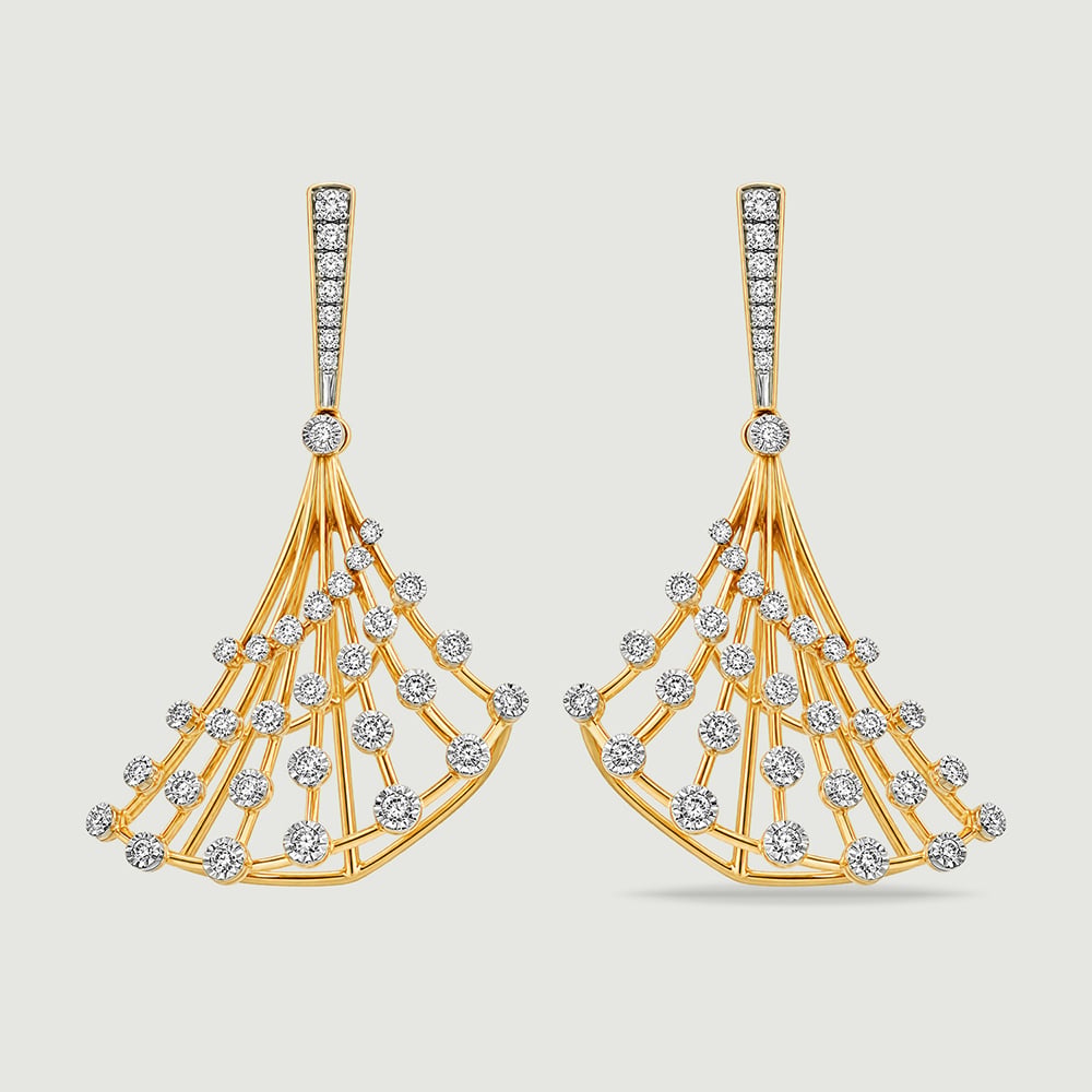 Radiant Cascading Diamond Jhumka,,hi-res thumbnail 3