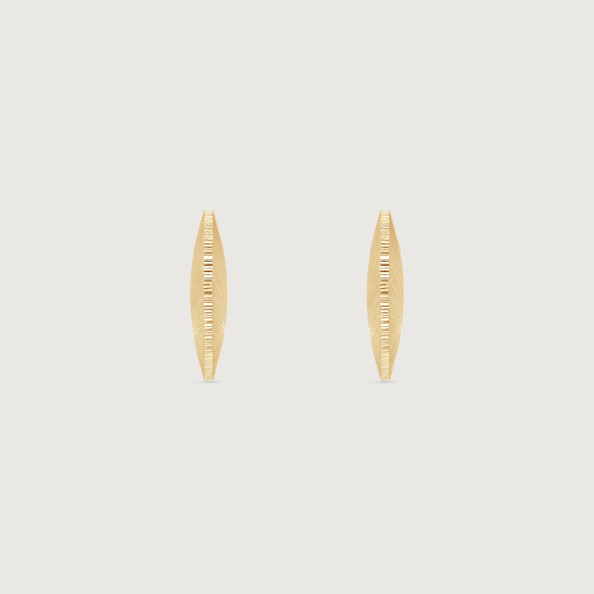 Radiant Arc Gold Hoop Earrings