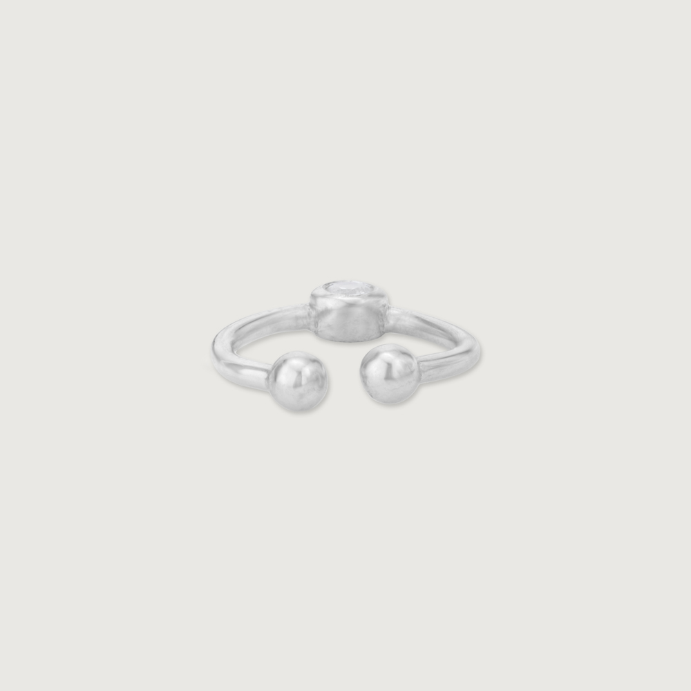 Sleek Beam Silver Septum Ring,,hi-res thumbnail 4