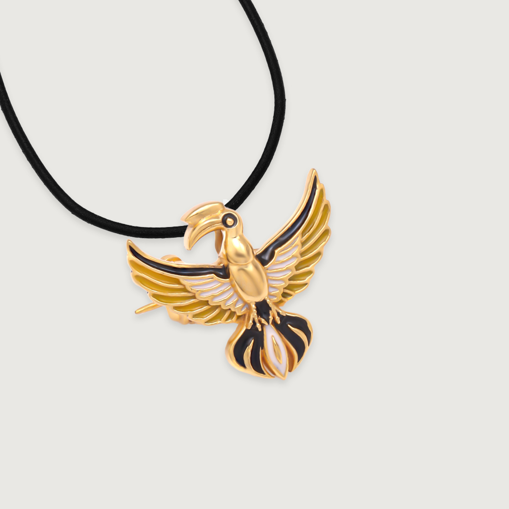 Hornbill Spirit Silver Necklace,,hi-res thumbnail 3