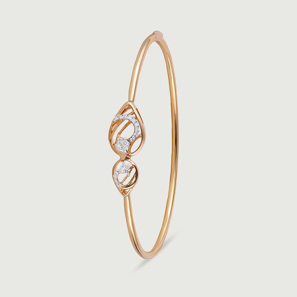 Beal Glam Gold and Diamond Bangle,,hi-res thumbnail 5