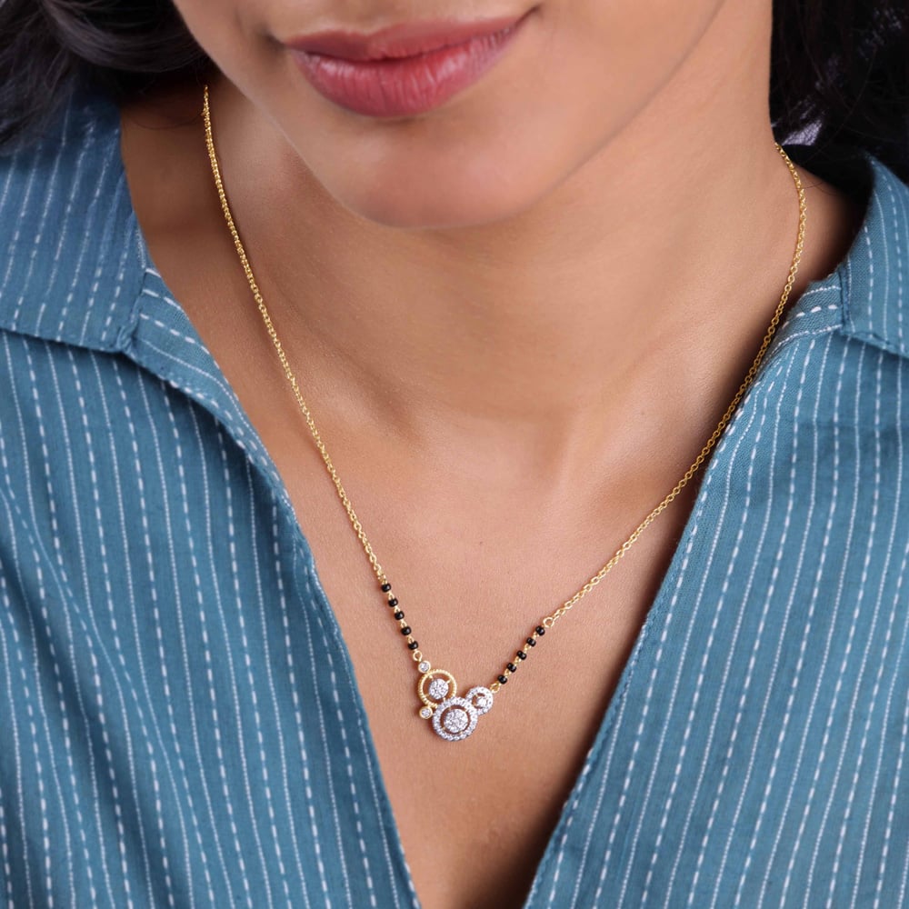 Radiant Layered Diamond Mangalsutra,,hi-res thumbnail 2