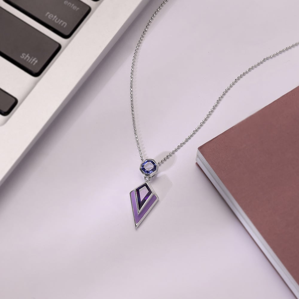 Dreamy Radiance Silver Necklace