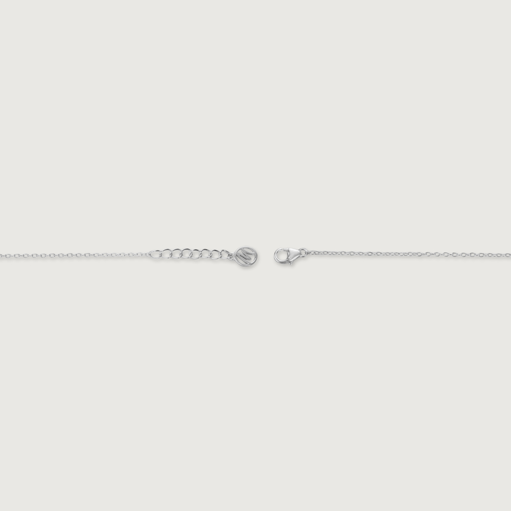Soft Leafy Silver Anklet,,hi-res thumbnail 5