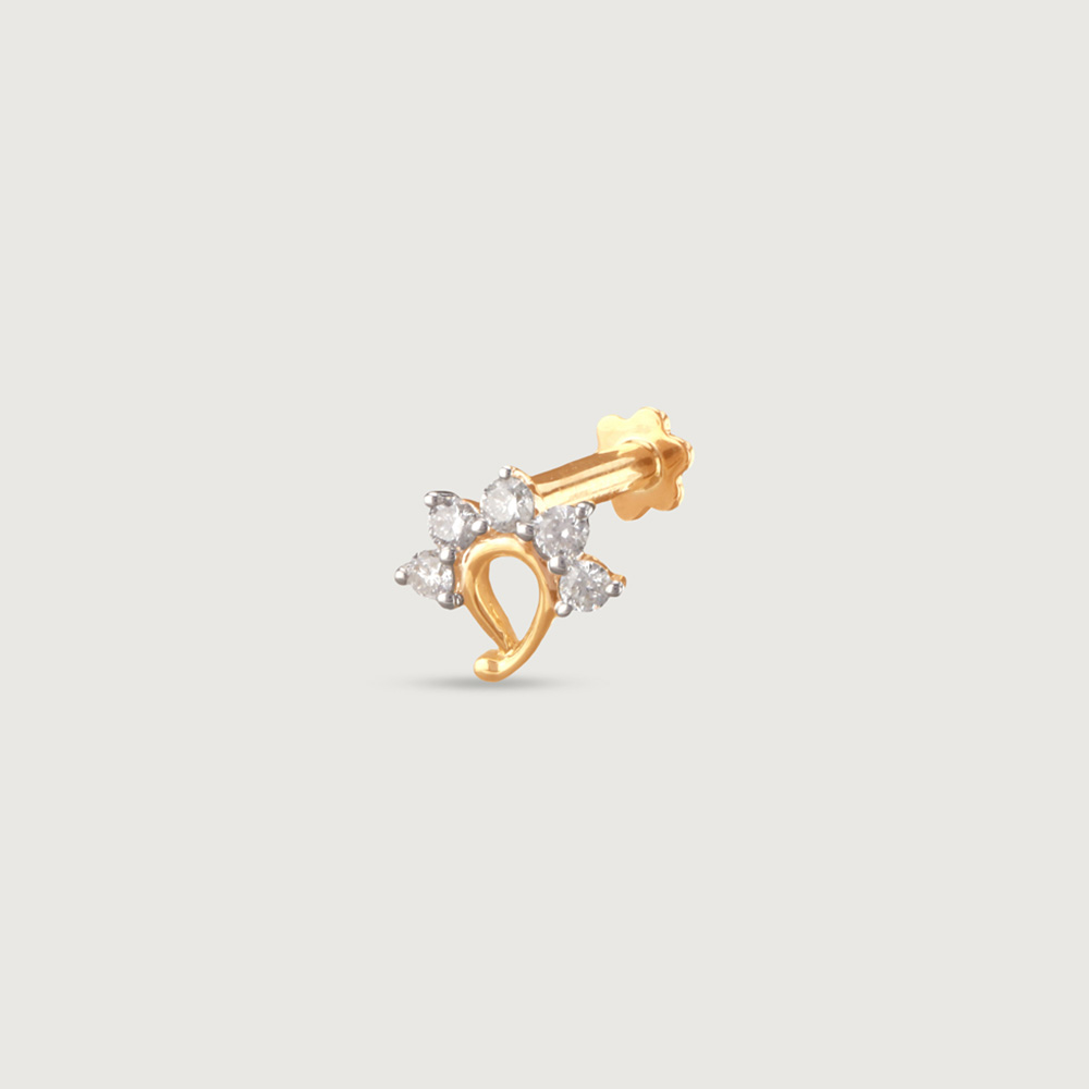 Paisley Princess Diamond Nose Pin,,hi-res thumbnail 2