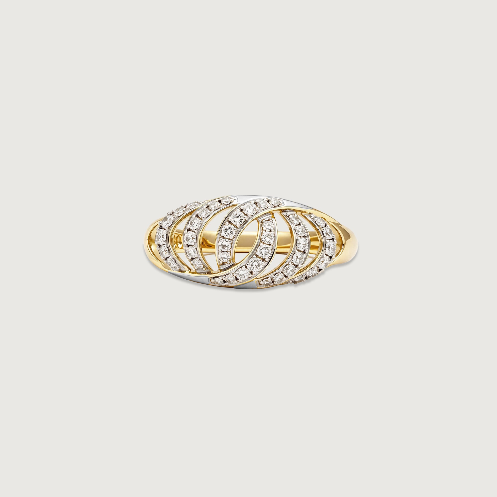 Interwoven Balance Diamond Ring