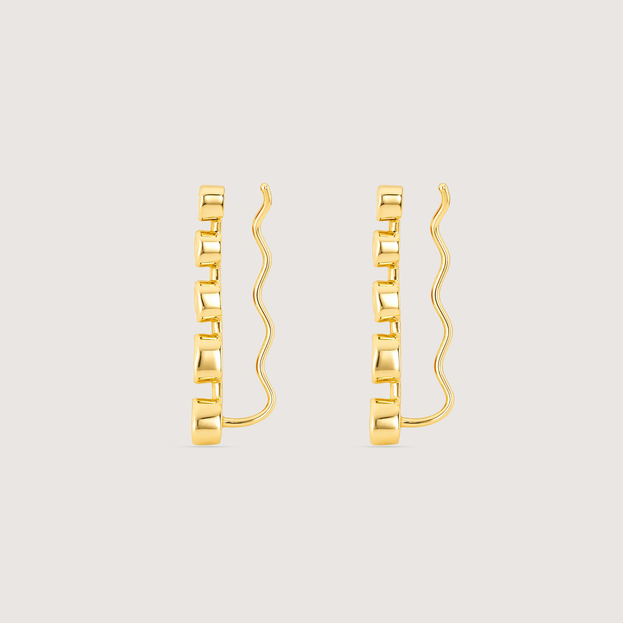 Luminous Cascade Polki Stud Earrings,,hi-res thumbnail 4