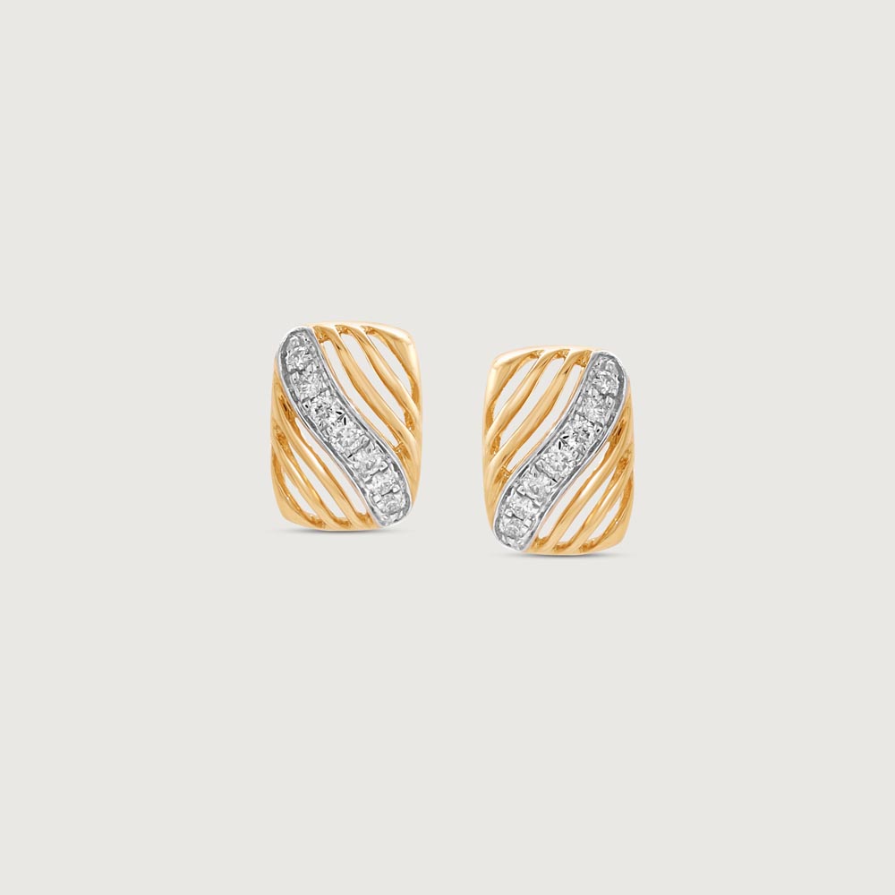 Shimmer Frame Diamond Stud Earrings,,hi-res thumbnail 3
