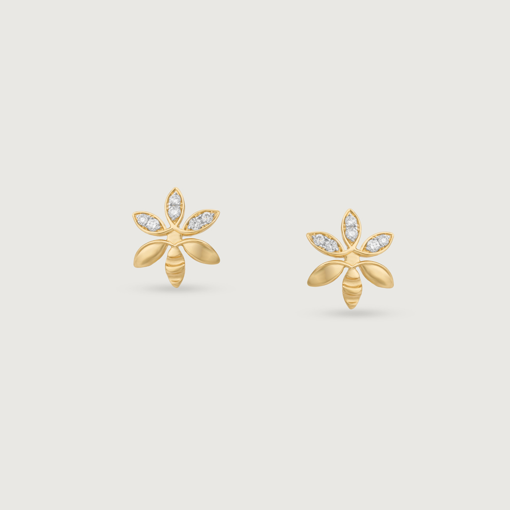 Light Buzz Diamond Stud Earrings,,hi-res thumbnail 3