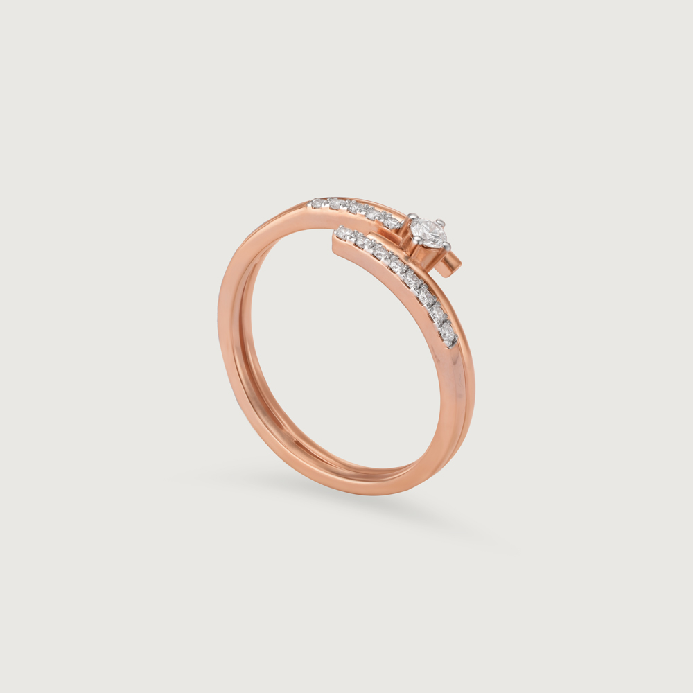 14KT Rose Gold Core Diamond Ring,,hi-res thumbnail 3