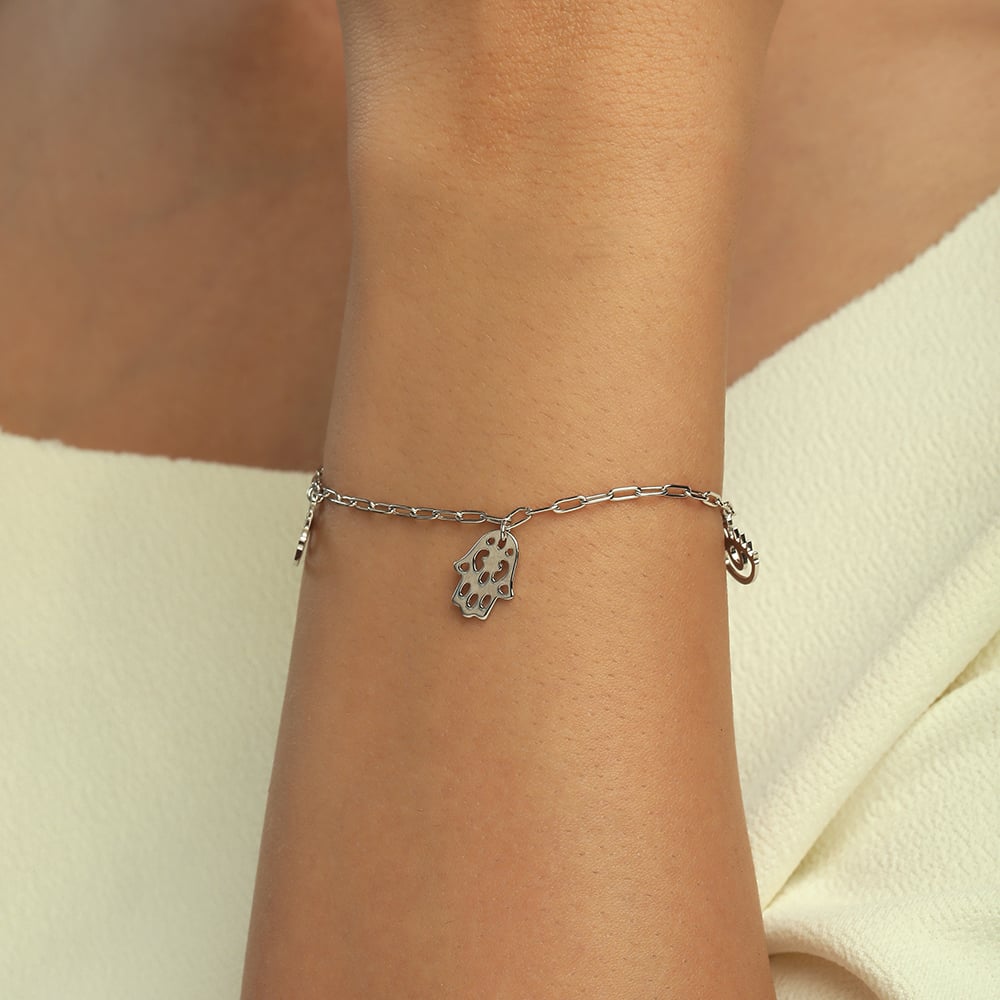 Guardian Charm Silver Bracelet,,hi-res thumbnail 2