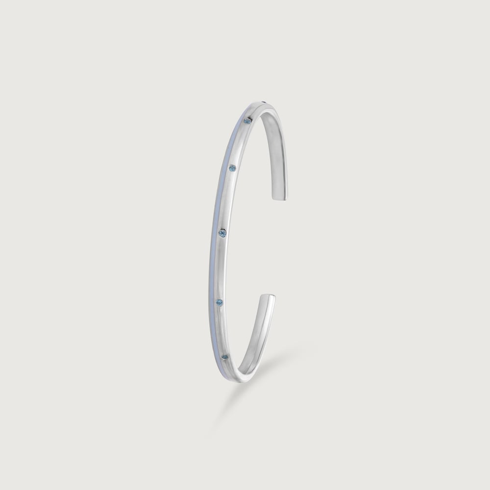 Aqua Beam Silver Bangle,,hi-res thumbnail 4