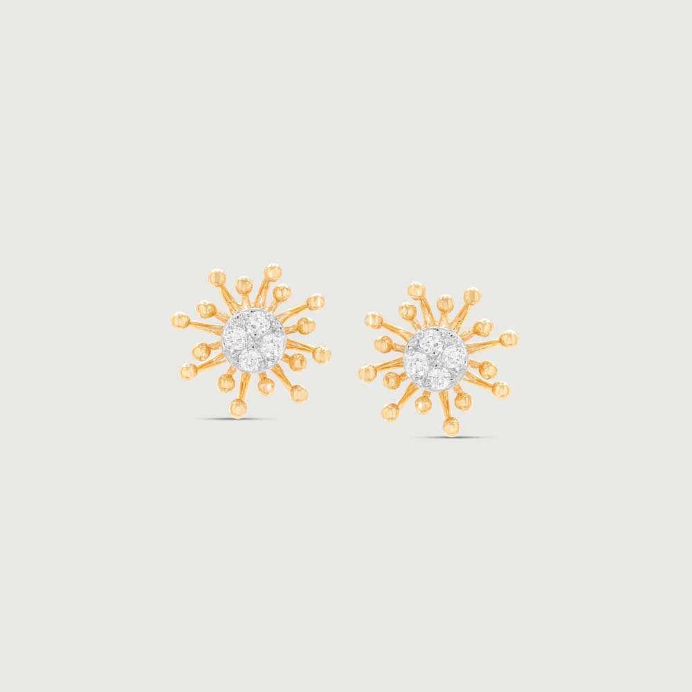 Luminous Aura Diamond Stud Earrings,,hi-res thumbnail 3