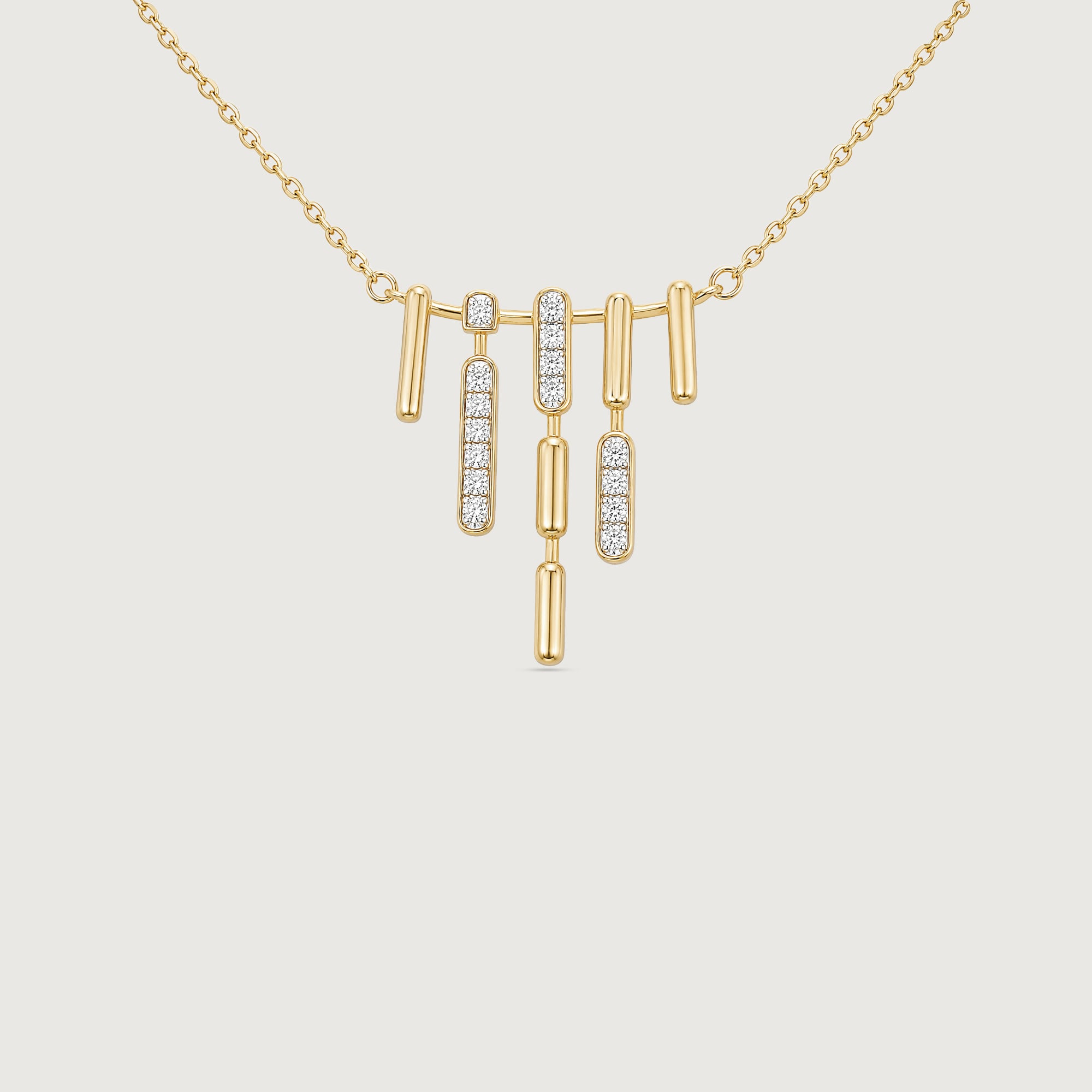 Linear Harmony Diamond Necklace