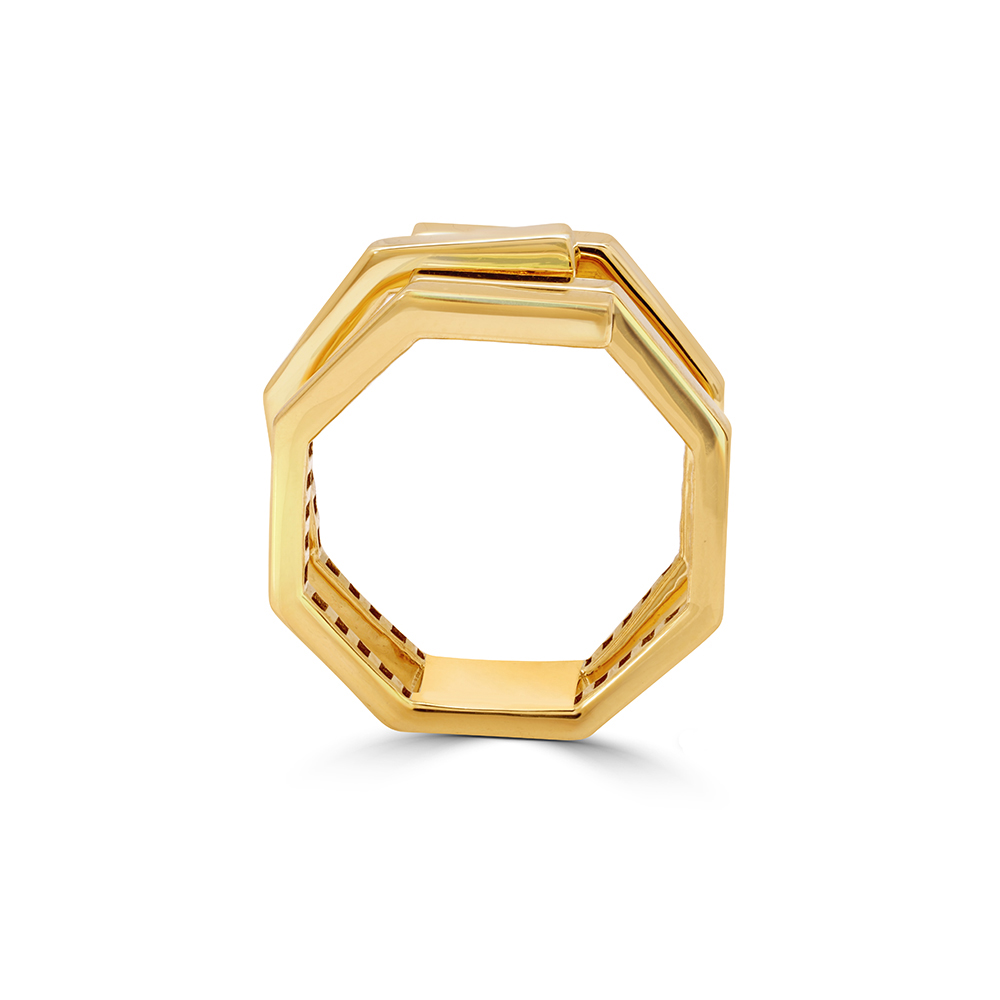 Urban Orbit Gold Ring,,hi-res thumbnail 4