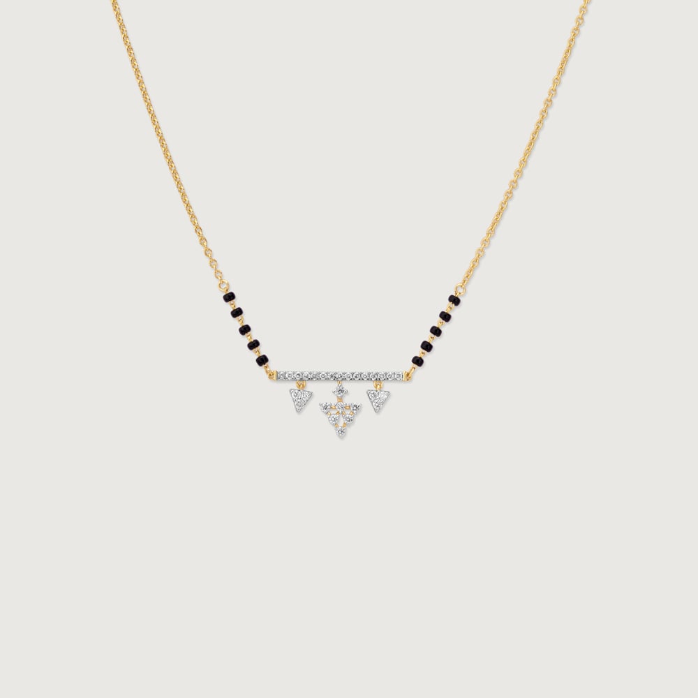 Chic Cascading Diamond Mangalsutra,,hi-res thumbnail 3