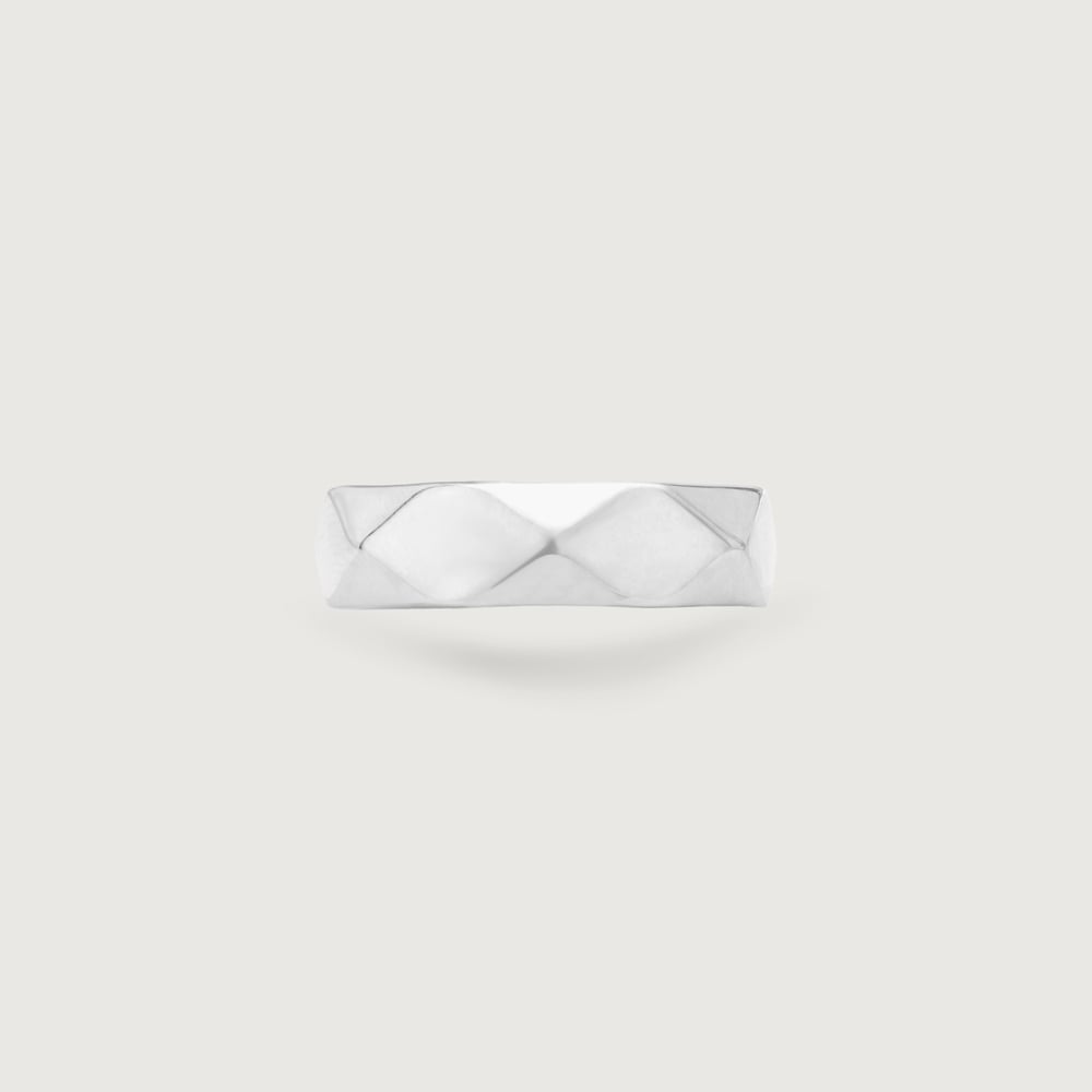 Sleek Frame Silver Ring,,hi-res thumbnail 4