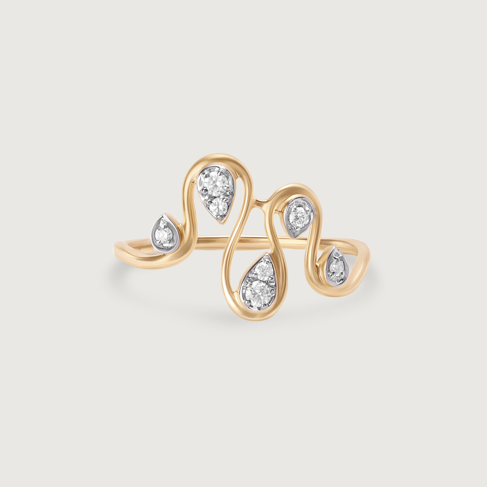 Harmony River 14 Kt Gold & Diamond Ring,,hi-res thumbnail 3