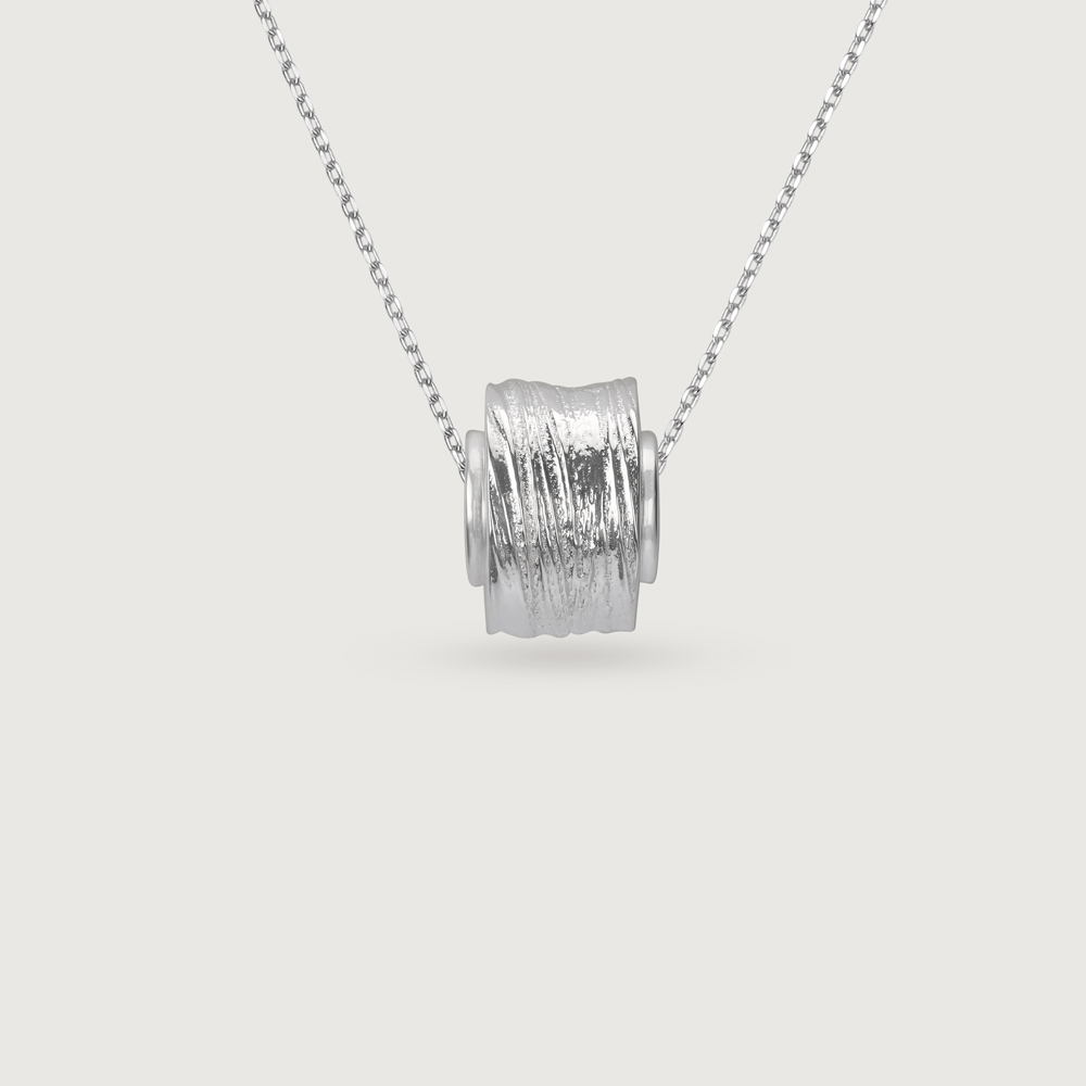 Brushstroke Spacer Silver Charm,,hi-res thumbnail 2