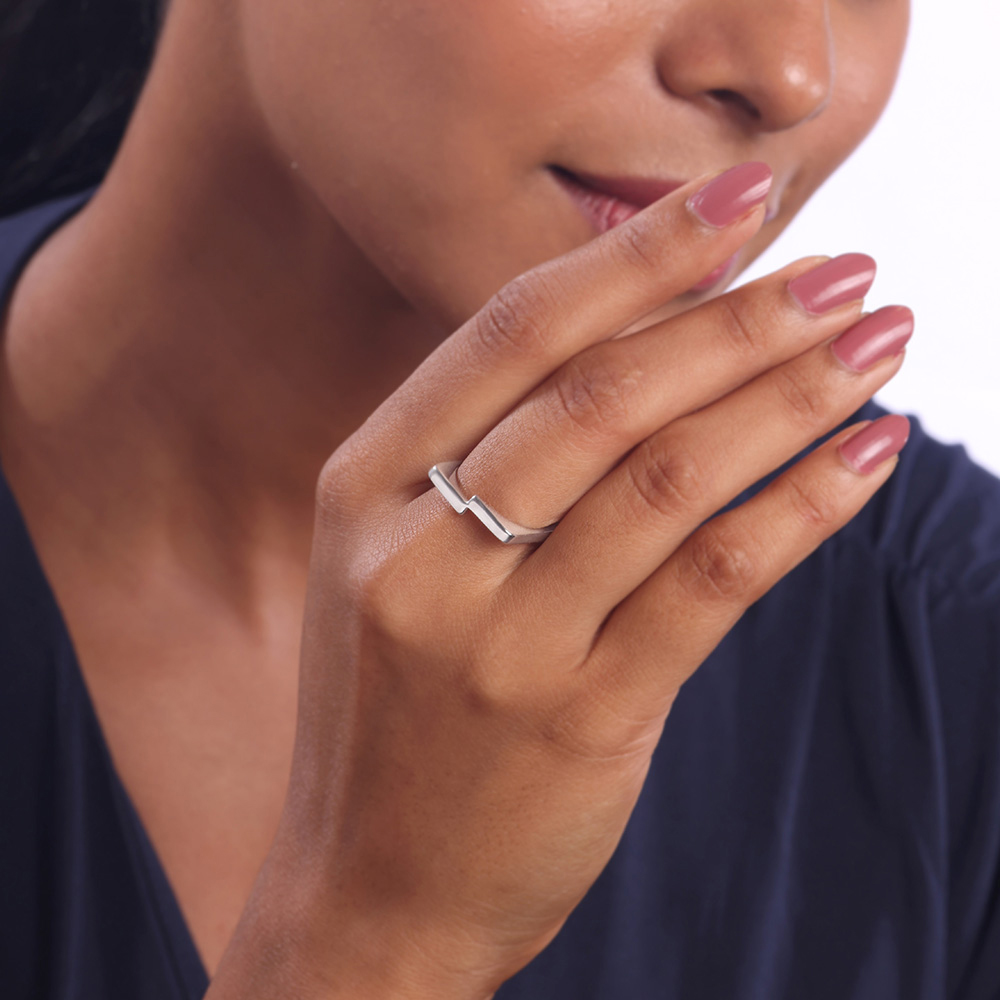 Zesty Bolt Silver Ring,,hi-res thumbnail 2