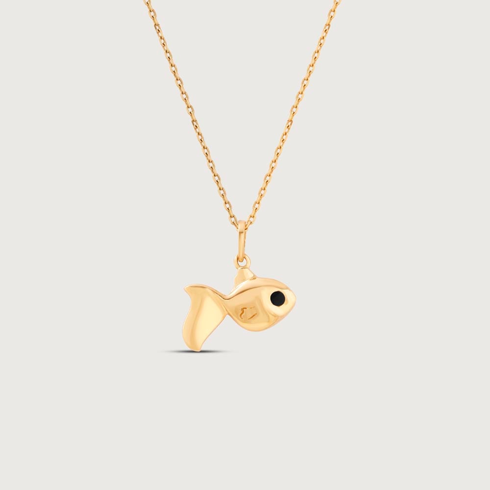 Friendly Fish Gold Pendant,,hi-res thumbnail 3