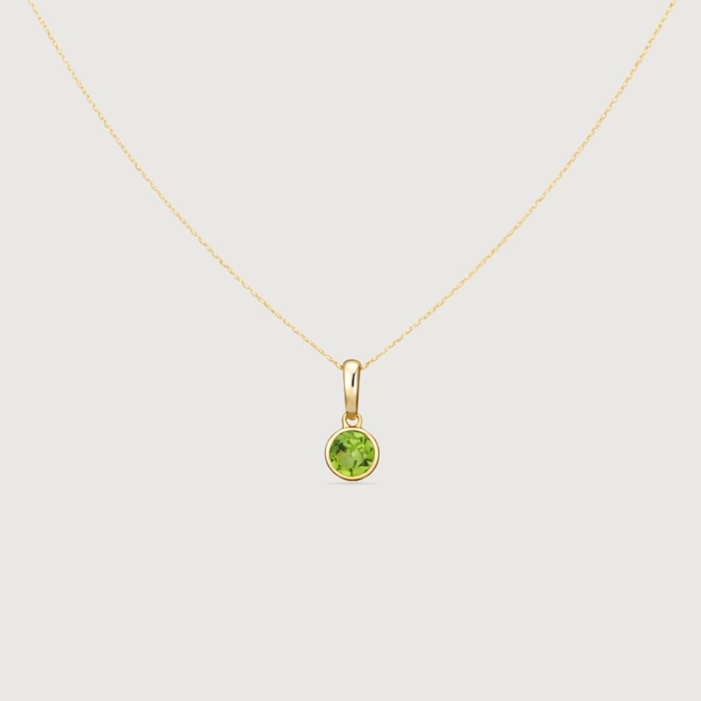 Fresh Light Peridot Gold Pendant,,hi-res thumbnail 4